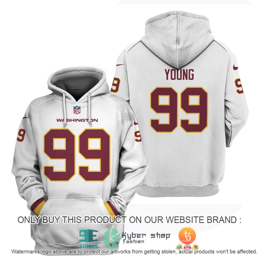 chase young 99 washington redskins white shirt hoodie 1 88189