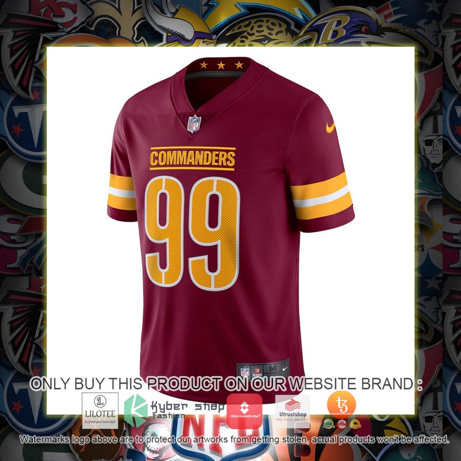 HOT Chase Young Washington Commanders Nike Vapor Burgundy Football Jersey Shirt 2 chase young washington commanders nike vapor burgundy football jersey 2 75032