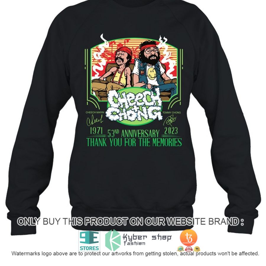NEW Cheech & Chong 53nd Anniversarry Thank You For The Memories Shirt, Hoodie 3 cheech chong 53nd anniversarry thank you for the memories shirt hoodie 3 5958