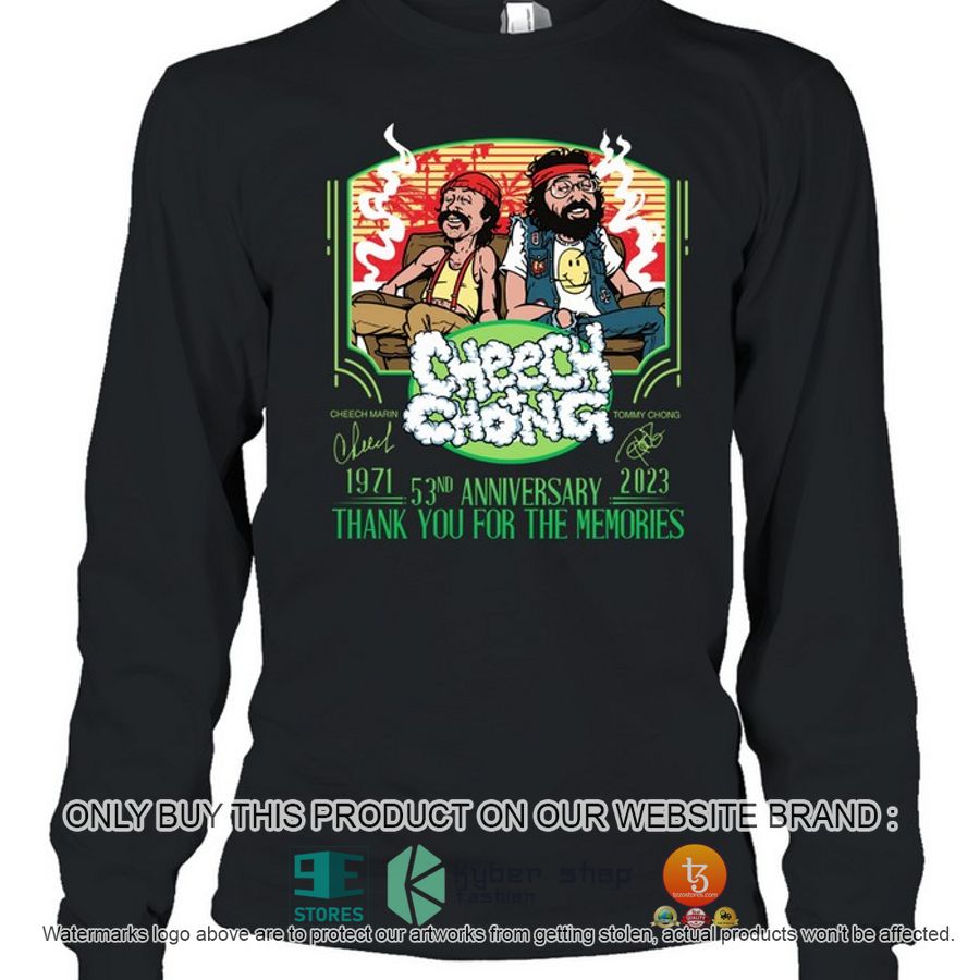 NEW Cheech & Chong 53nd Anniversarry Thank You For The Memories Shirt, Hoodie 4 cheech chong 53nd anniversarry thank you for the memories shirt hoodie 4 12989