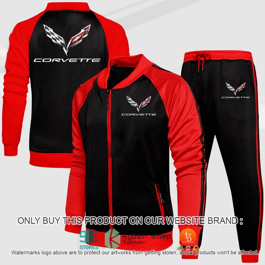 chevrolet corvette logo tracksuit jacket pants 2 44227