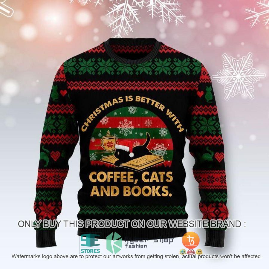 HOT Christmas Better With Cat Ugly Christmas Sweater 1 christmas better with cat ugly christmas sweater 1 22375