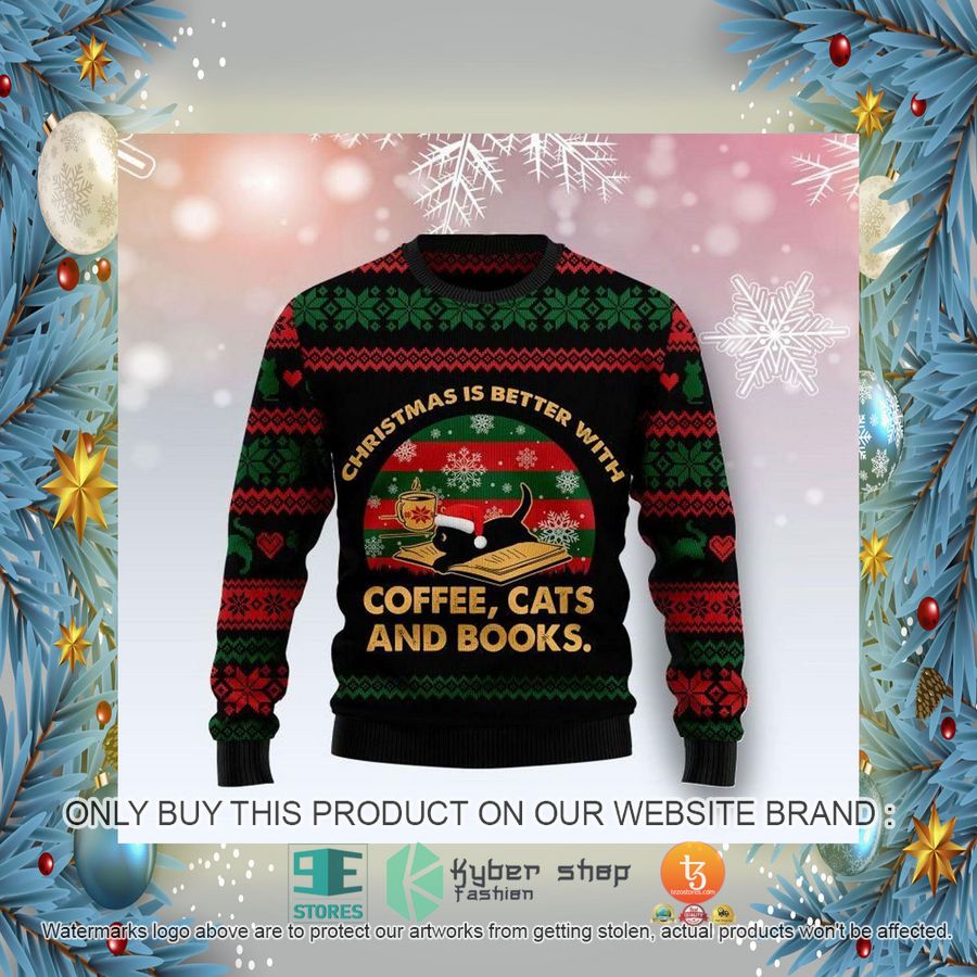 HOT Christmas Better With Cat Ugly Christmas Sweater 2 christmas better with cat ugly christmas sweater 2 75191