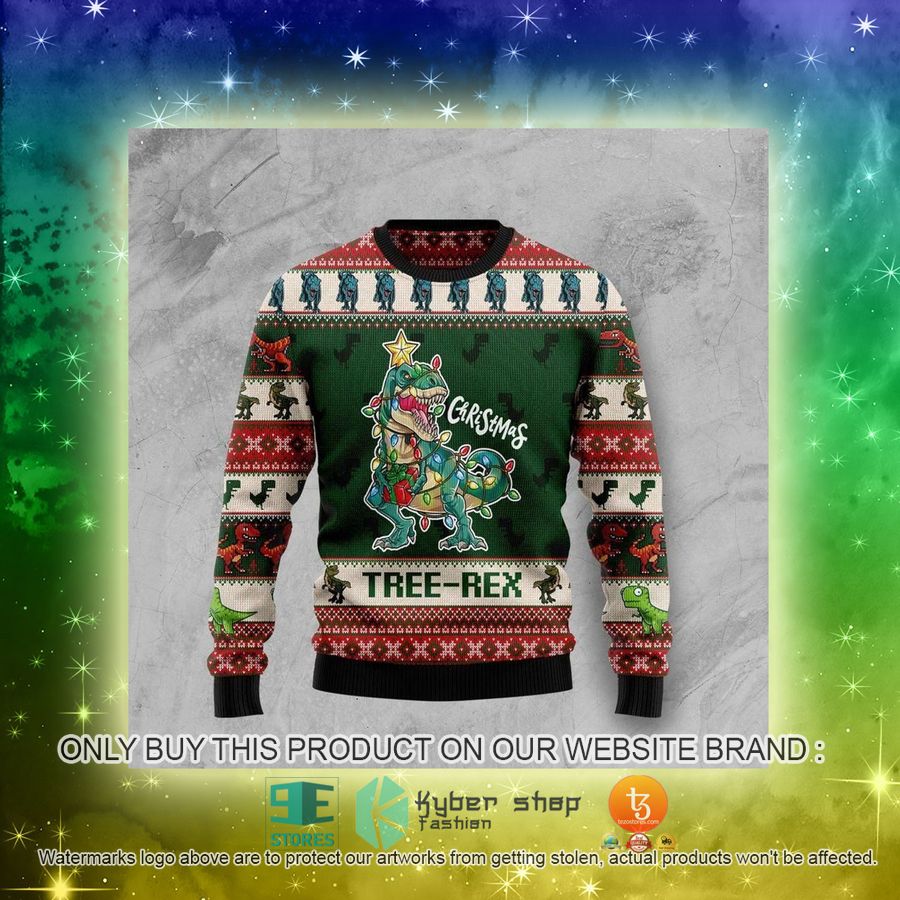 NEW Christmas Tree Rex Christmas Sweatshirt, Sweater 3 christmas tree rex christmas ugly sweater 3 74738