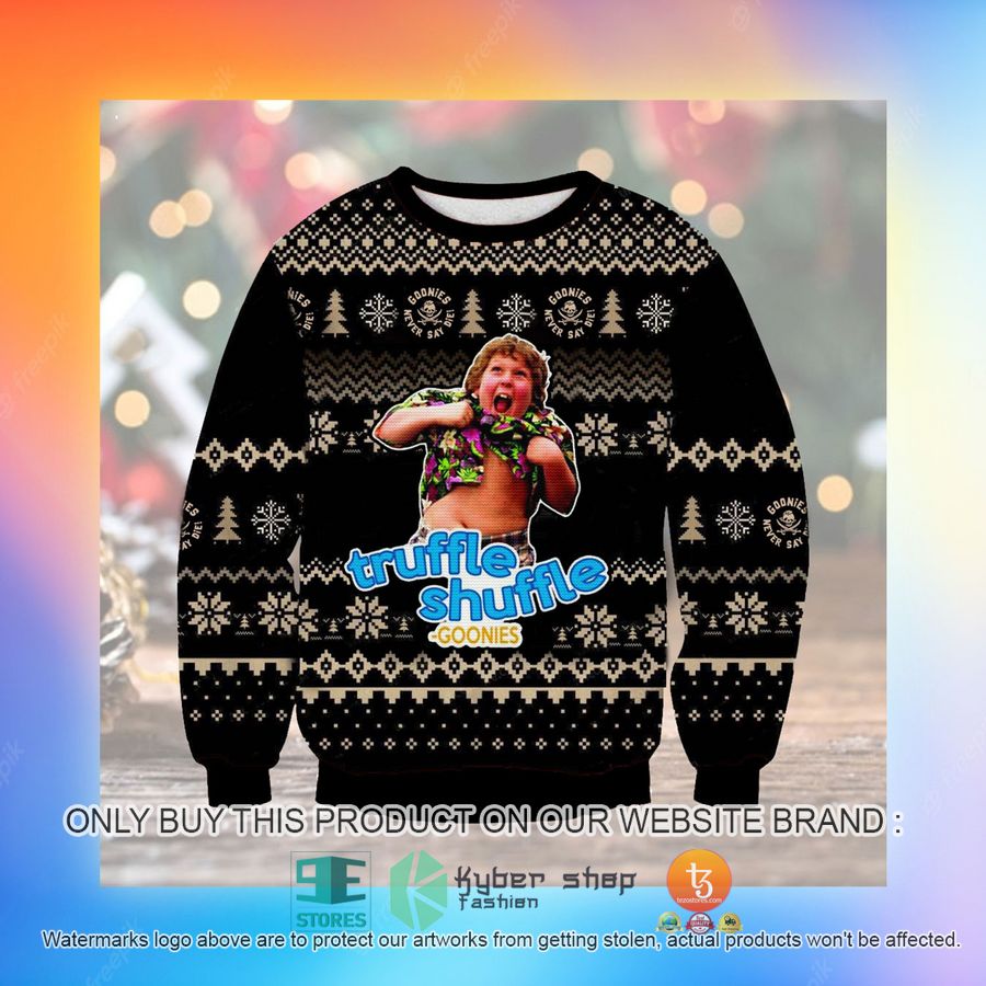 NEW Chunk Truffle Shuffle Goonies Sweatshirt, Sweater 3 chunk truffle shuffle goonies ugly sweater 3 28238