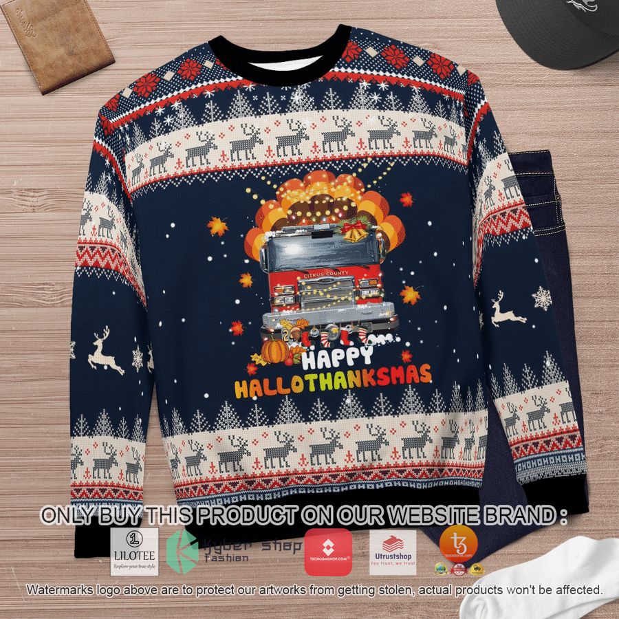 HOT Citrus County Fire Rescue Christmas Sweater 12 citrus county fire rescue christmas 3d sweater 12 46736
