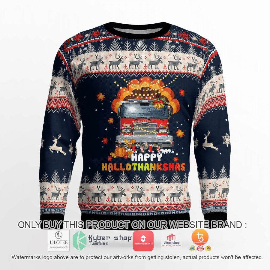 HOT Citrus County Fire Rescue Christmas Sweater 3 citrus county fire rescue christmas 3d sweater 3 70684