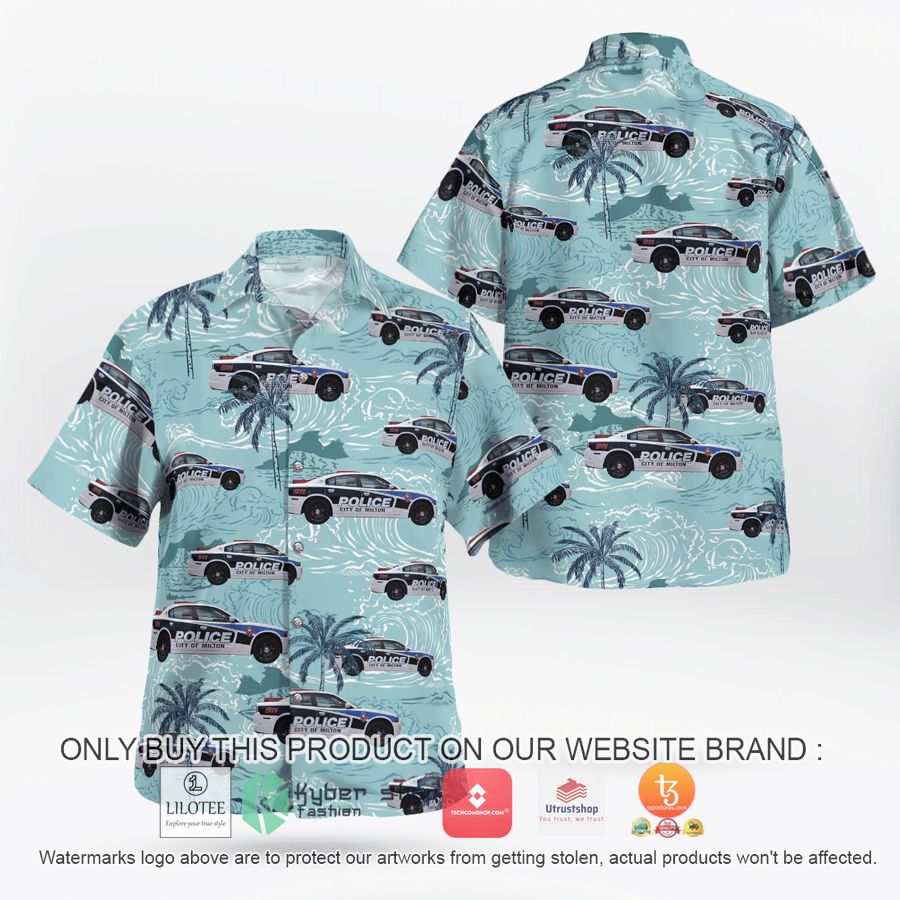 city of milton wi police department dodge charger hawaiian shirt 2 54178