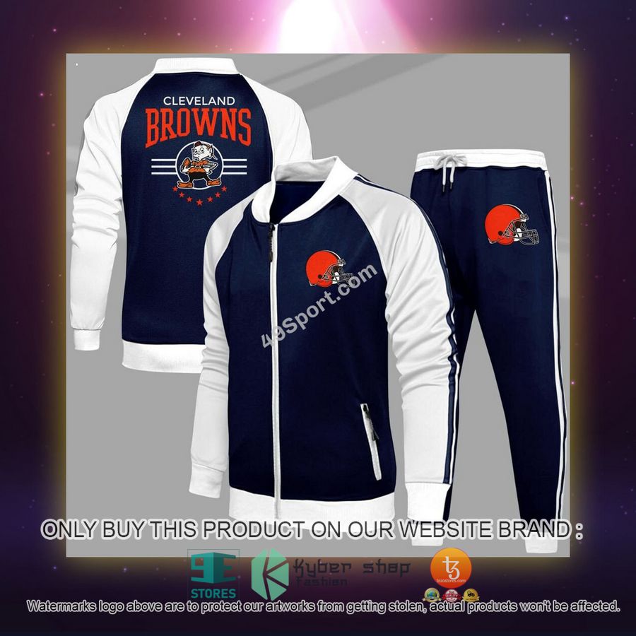 NEW Cleveland Browns Logo Tracksuit Shirt, Long Pants 5 cleveland browns logo sport tracksuit 5 7581
