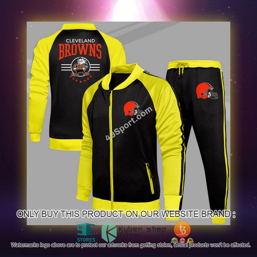 NEW Cleveland Browns Logo Tracksuit Shirt, Long Pants 6 cleveland browns logo sport tracksuit 6 34376