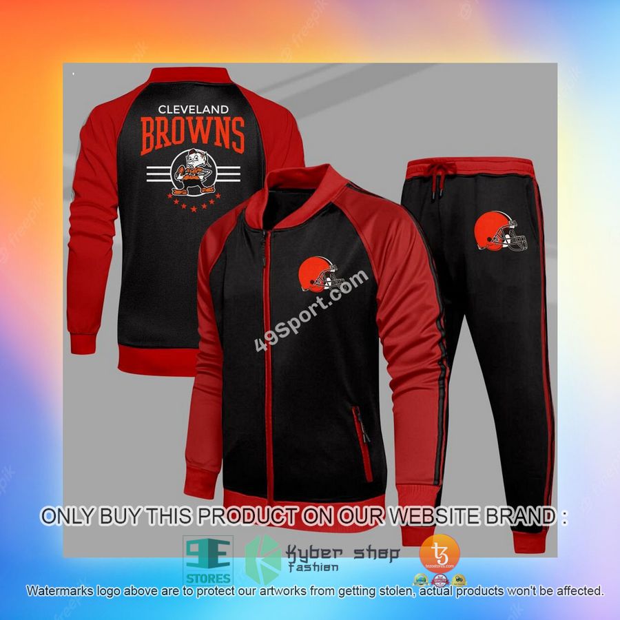 NEW Cleveland Browns Logo Tracksuit Shirt, Long Pants 7 cleveland browns logo sport tracksuit 7 6448
