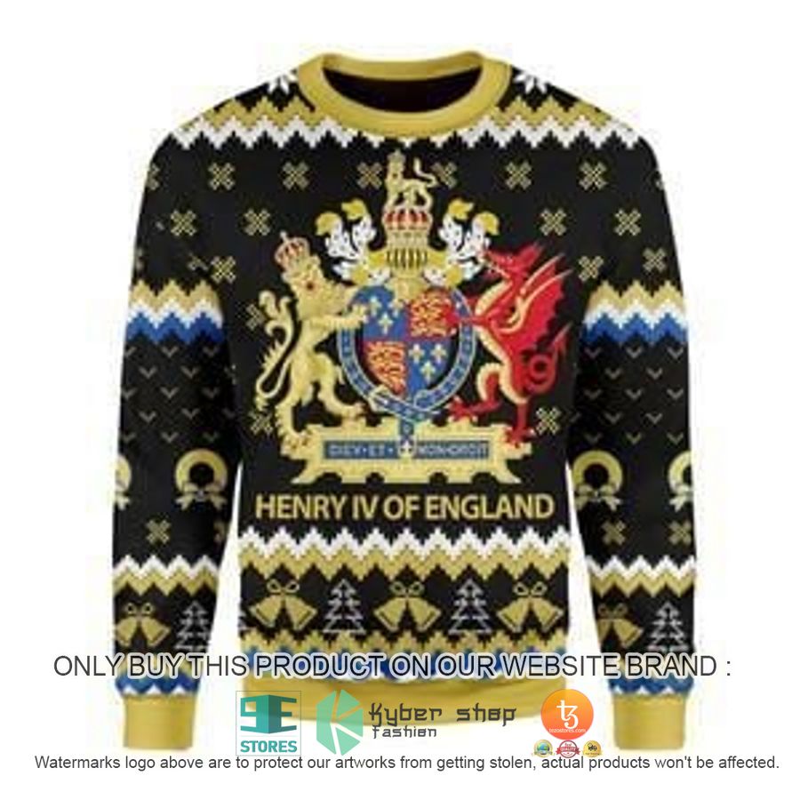 coat of arms henry iv ugly christmas sweater 1 90042