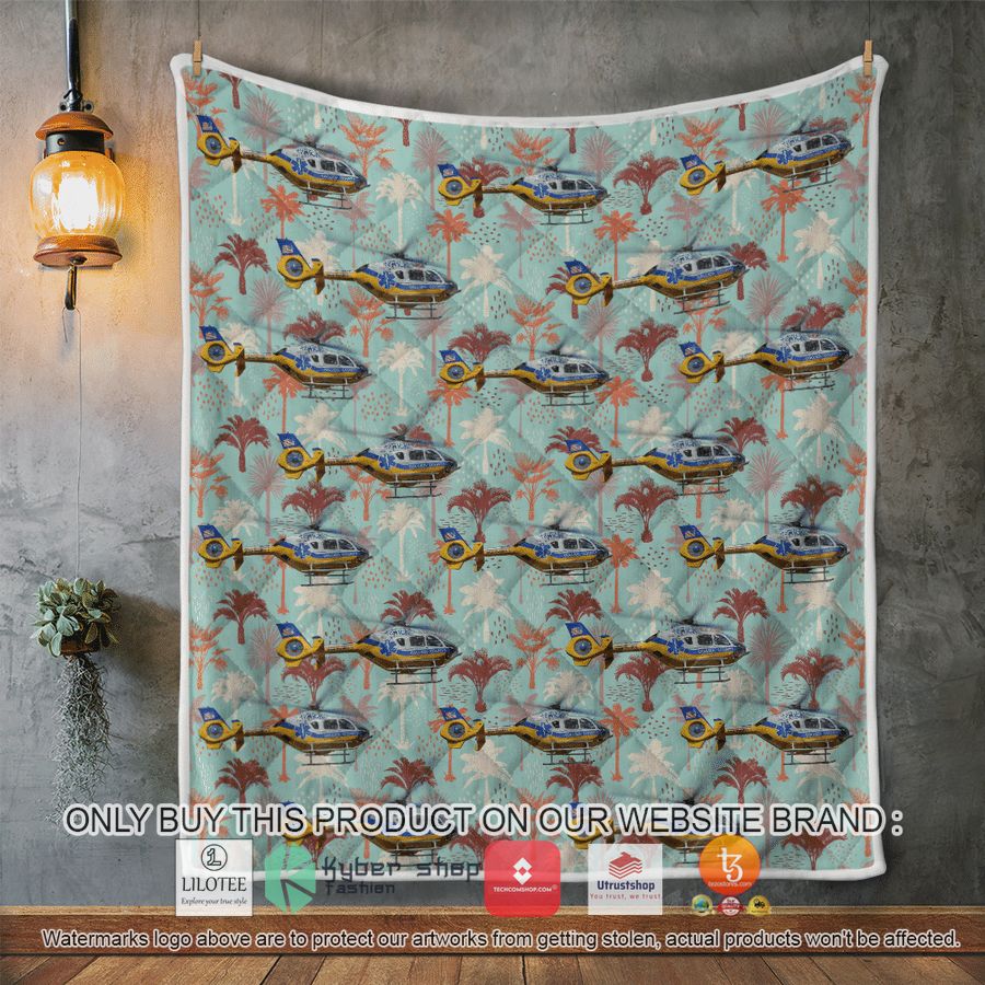 HOT Collier County EMS EC-135T1 N911CK Quilt 8 collier county ems ec 135t1 n911ck quilt blanket 8 8614