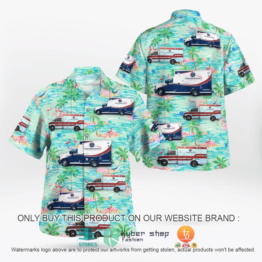 NEW Columbia County Ambulance Service Hawaii Shirt 2 columbia county ambulance service hawaiian shirt 2 43756