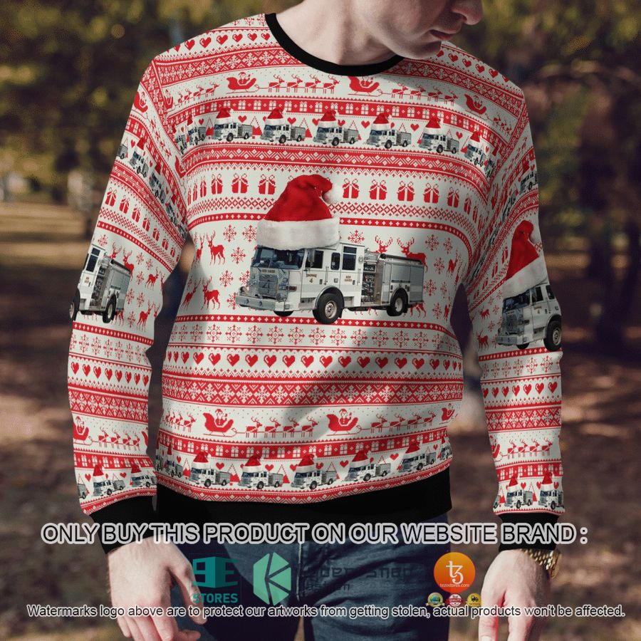NEW Connecticut New Haven Fire Department Christmas Sweatshirt 7 connecticut new haven fire department christmas sweater sweatshirt 7 91027