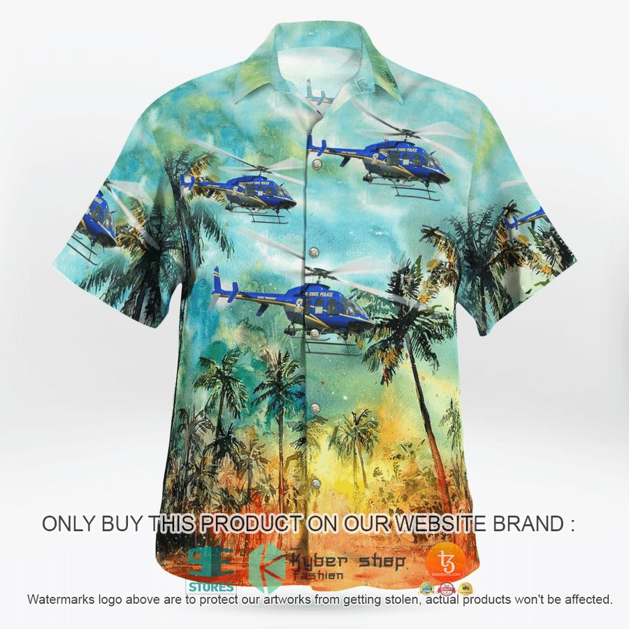 NEW Connecticut State Police Bell 407 N1903A Hawaii Shirt 4 connecticut state police bell 407 n1903a hawaiian shirt 4 81961