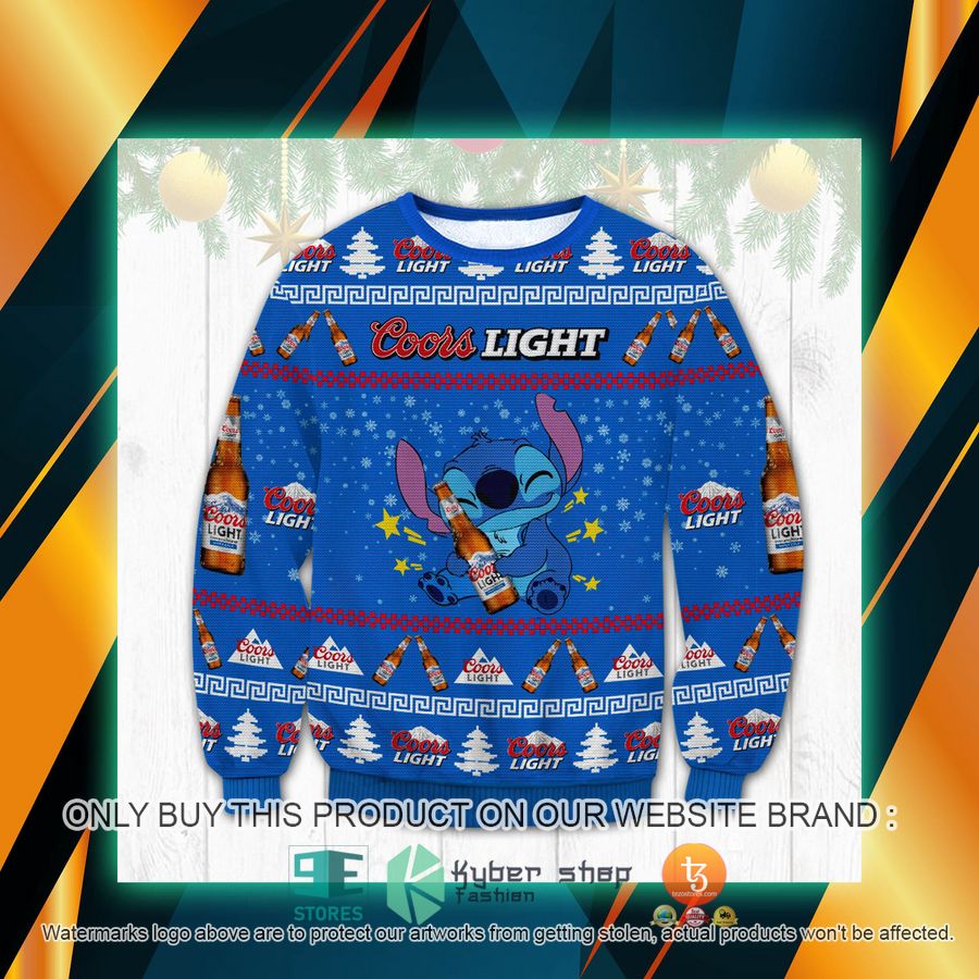 coors light stitch ugly sweater 1 36535