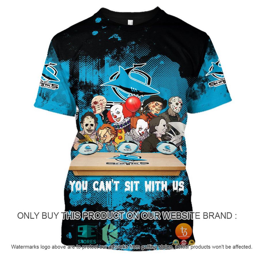 NEW Cronulla-Sutherland Sharks You Can't Sit With Us Horror Movies Characters Hoodie, Shirt 9 cronulla sutherland sharks you cant sit with us horror movies characters shirt hoodie 9 79093