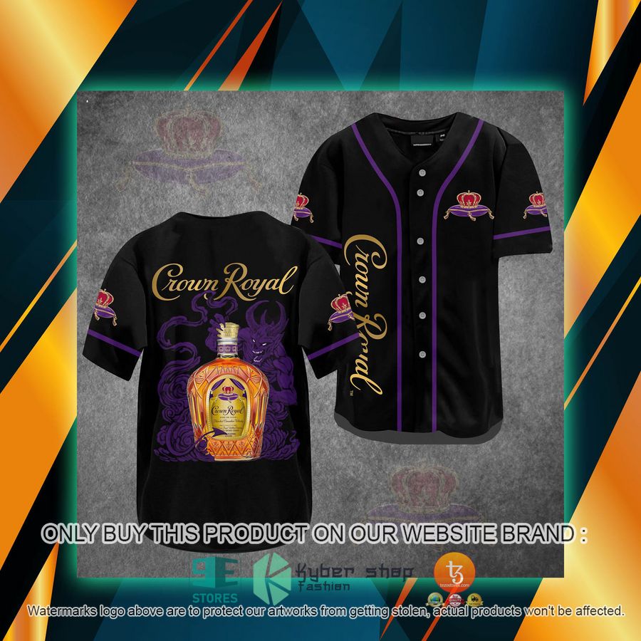 crown royal monster black baseball jersey 1 33345