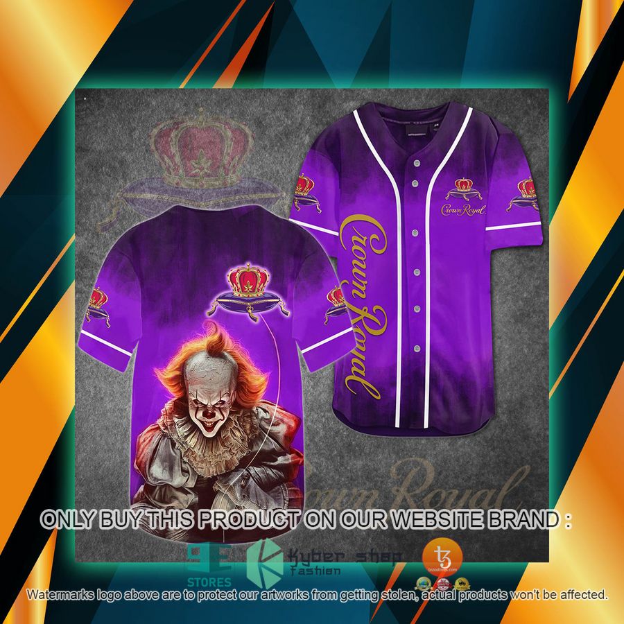 crown royal pennywise purple baseball jersey 1 52522