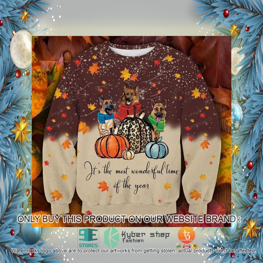 HOT Cute German Shepherd Dog Thanksgiving Ugly Christmas Sweater 2 cute german shepherd dog thanksgiving ugly christmas sweater 2 2521