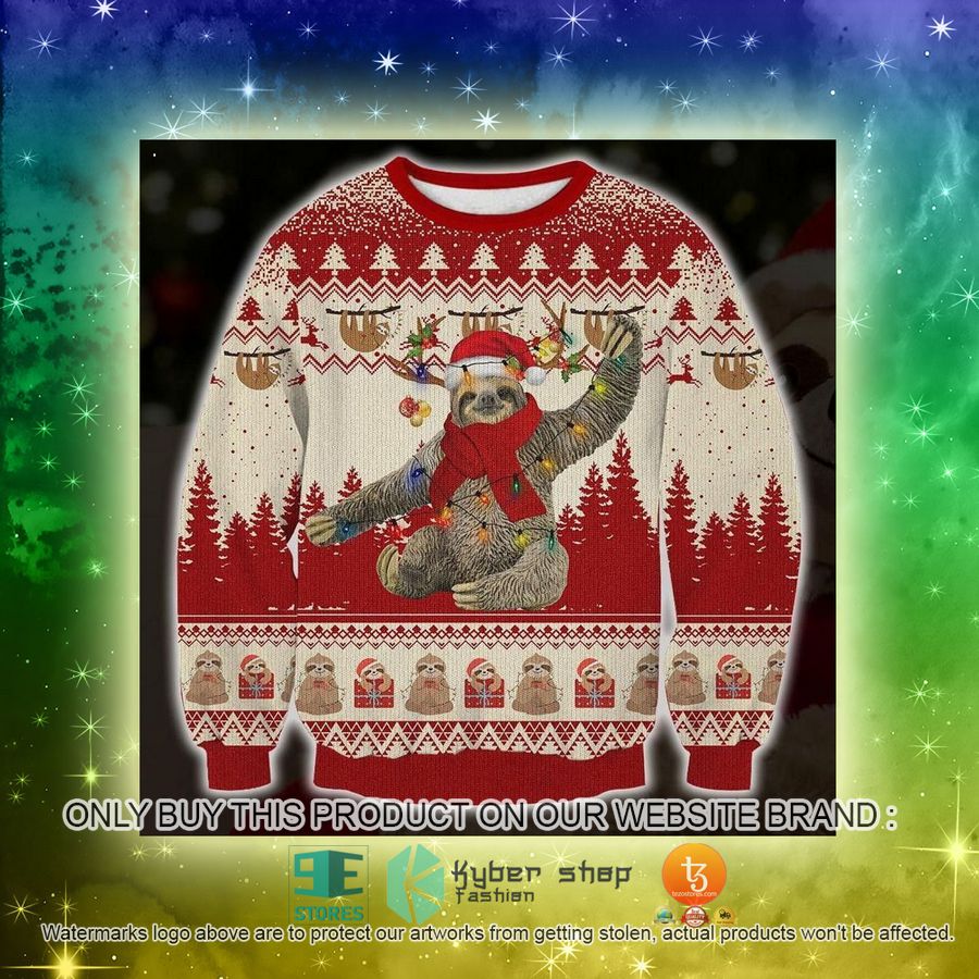NEW Cute Sloth Christmas Sweatshirt, Sweater 3 cute sloth christmas ugly sweater 3 54511