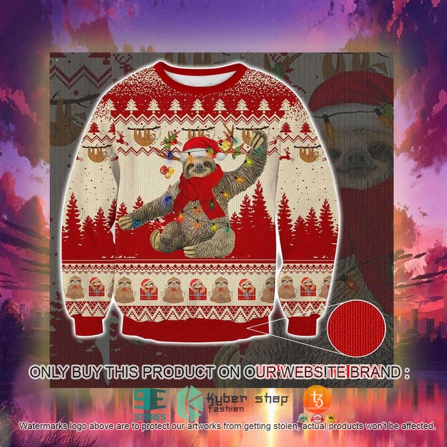 HOT Cute Sloth Ugly Christmas Sweater 3 cute sloth ugly christmas sweater 3 72635