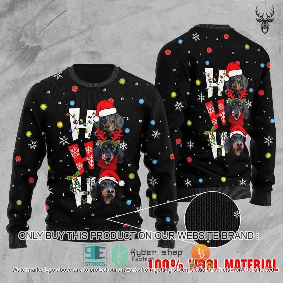 HOT Dachshund hahaha Ugly Christmas Sweater 9 dachshund hahaha ugly christmas sweater 1 32438
