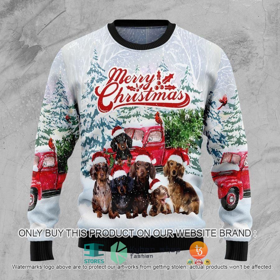 HOT Dachshund Merry Ugly Christmas Sweater 1 dachshund merry ugly christmas sweater 1 35735