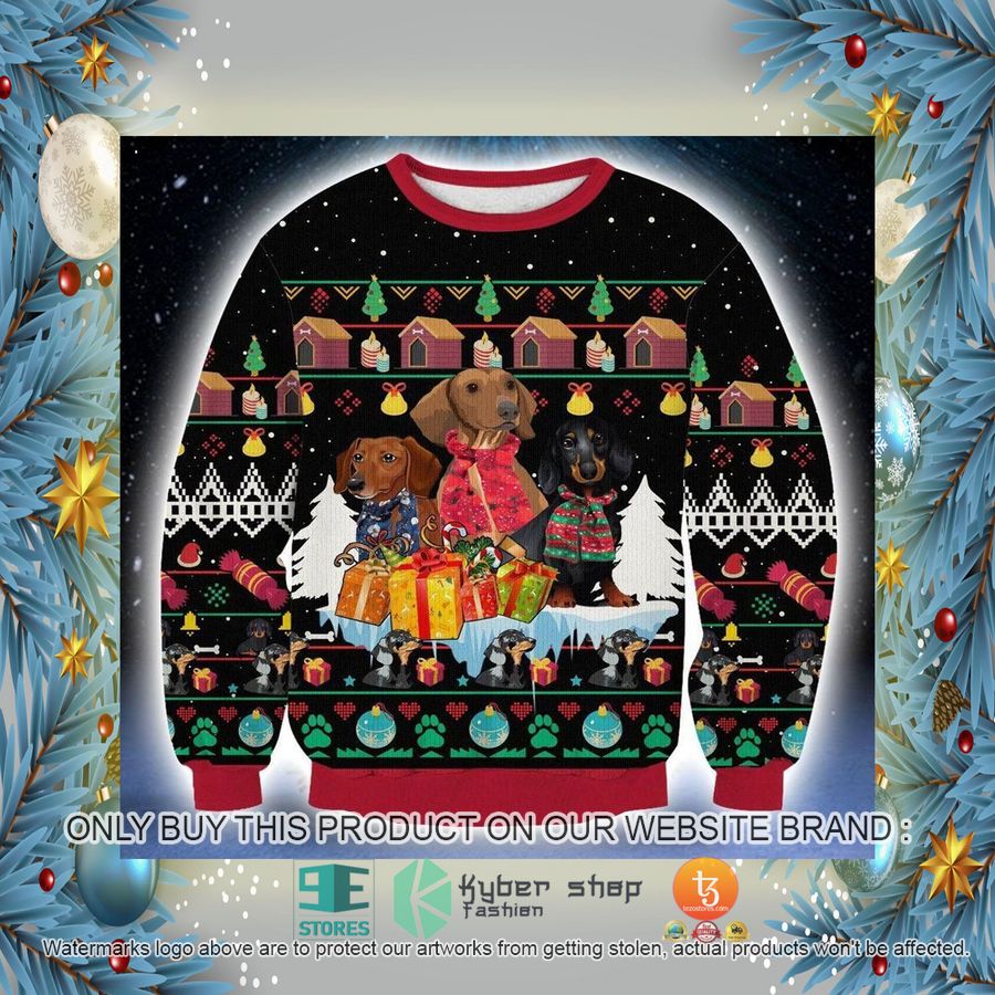 HOT Dachshund Ugly Christmas Sweater 2 dachshund ugly christmas sweater 2 60699