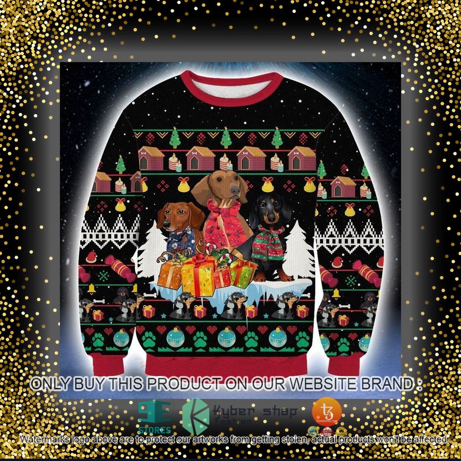 HOT Dachshund Ugly Christmas Sweater 4 dachshund ugly christmas sweater 4 91771