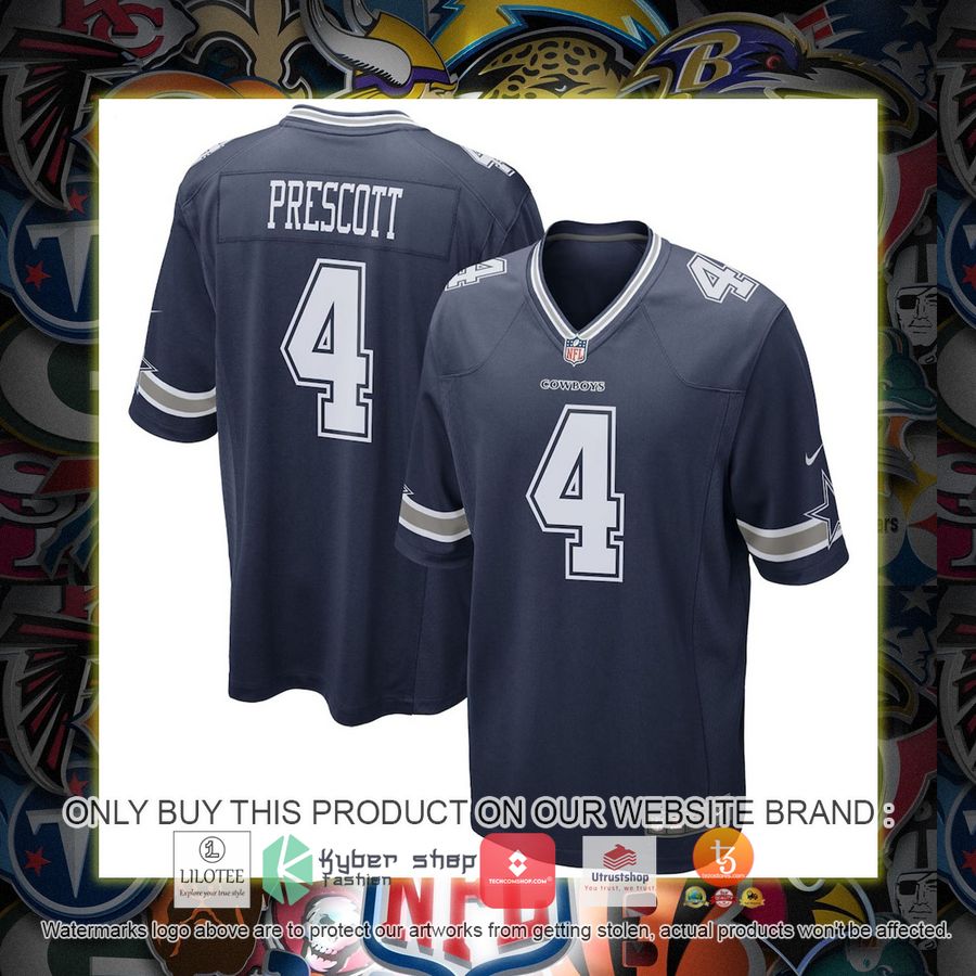 HOT Dak Prescott Dallas Cowboys Nike Game Team Navy Football Jersey Shirt 7 dak prescott dallas cowboys nike game team navy football jersey 1 47762
