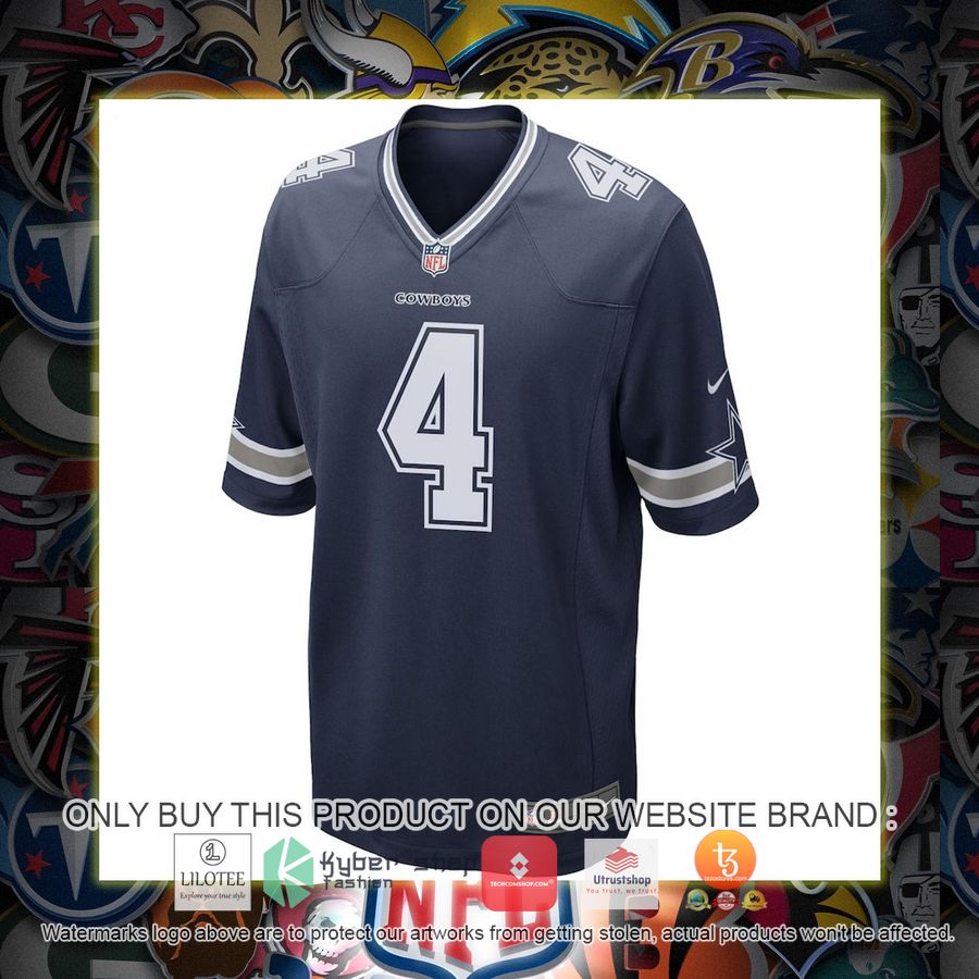 HOT Dak Prescott Dallas Cowboys Nike Game Team Navy Football Jersey Shirt 2 dak prescott dallas cowboys nike game team navy football jersey 2 82632