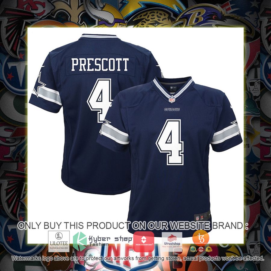 HOT Dak Prescott Dallas Cowboys Nike Toddler Team Navy Football Jersey Shirt 7 dak prescott dallas cowboys nike toddler team navy football jersey 1 65553