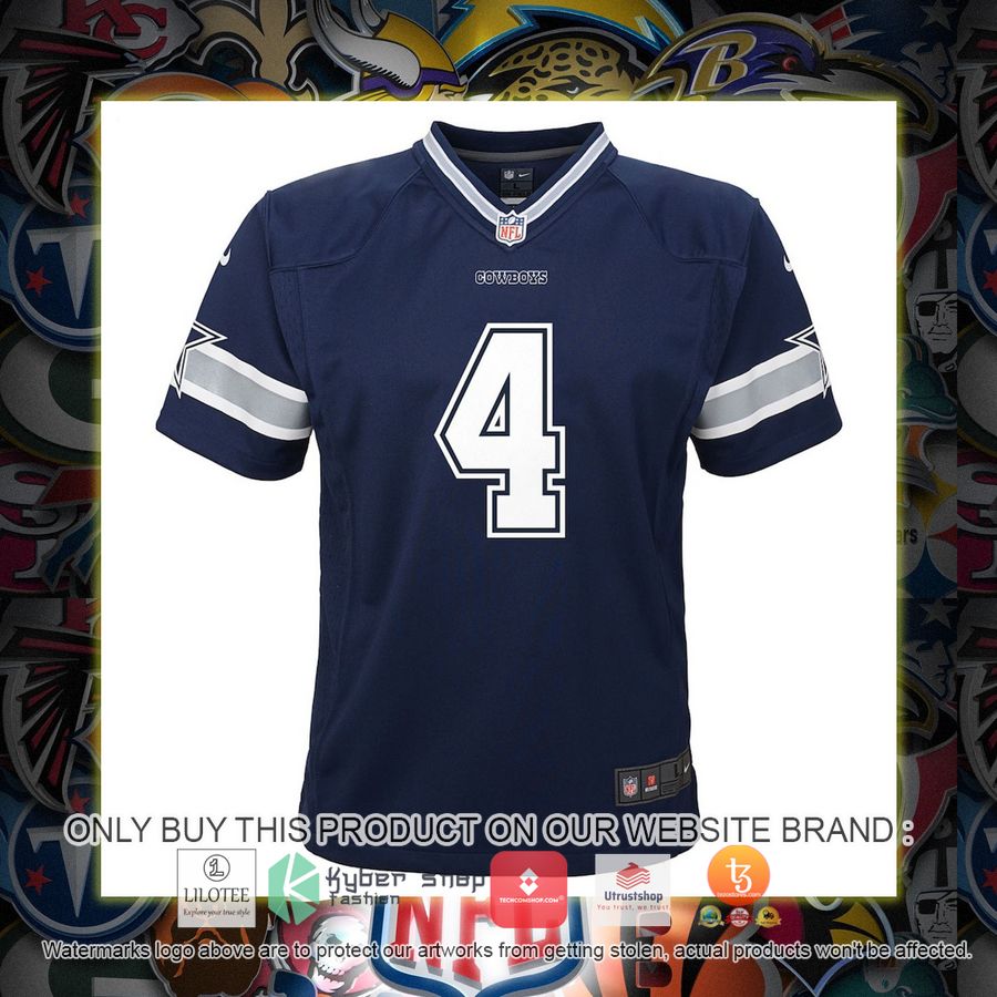 HOT Dak Prescott Dallas Cowboys Nike Toddler Team Navy Football Jersey Shirt 2 dak prescott dallas cowboys nike toddler team navy football jersey 2 17777