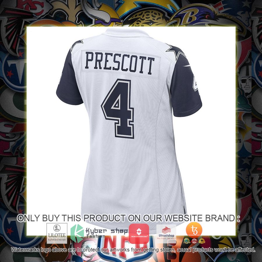 HOT Dak Prescott Dallas Cowboys Nike Women's Alternate White Football Jersey Shirt 3 dak prescott dallas cowboys nike womens alternate white football jersey 3 75362