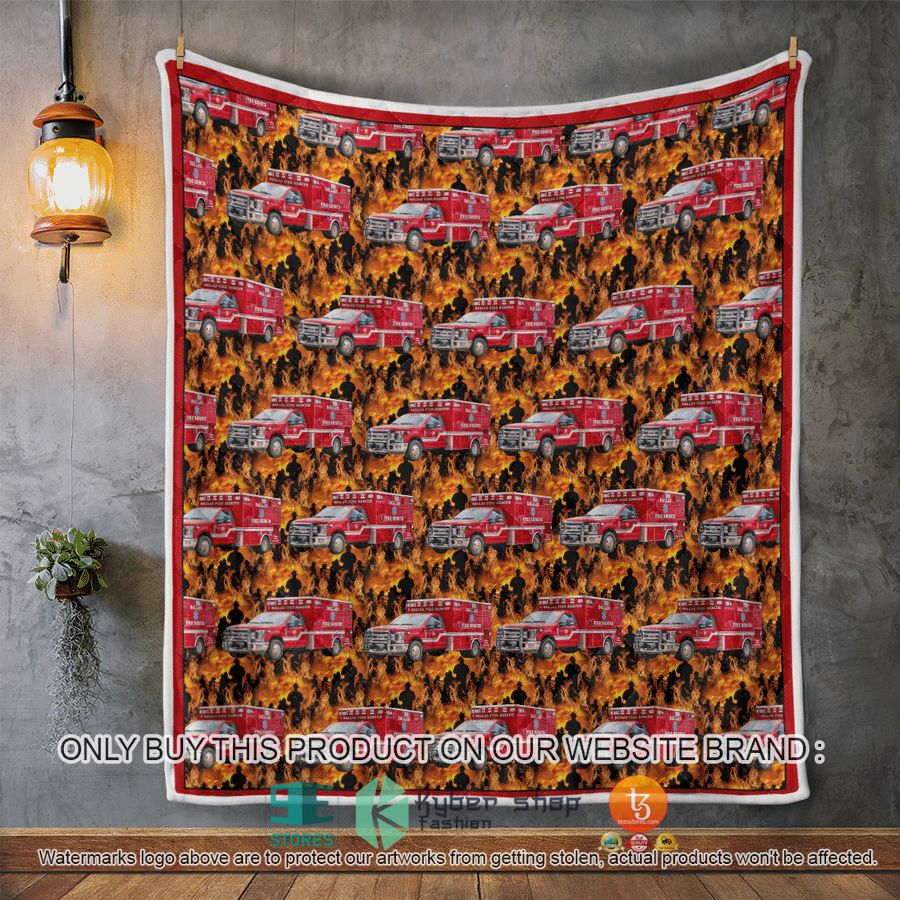 NEW Dallas Fire-Rescue Department Quilt 4 dallas fire rescue department quilt blanket 4 31976