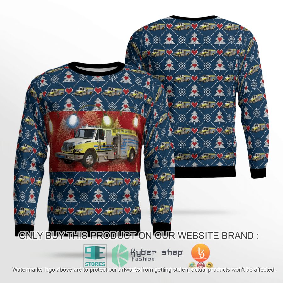 dallas fort worth international airport christmas sweater sweatshirt 1 70110