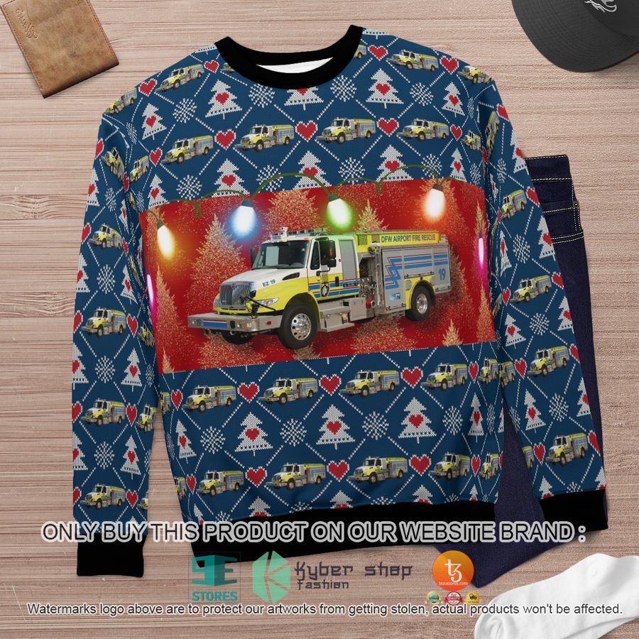 NEW Dallas Fort Worth International AirPort Christmas Sweatshirt, Sweater 6 dallas fort worth international airport christmas sweater sweatshirt 6 75047