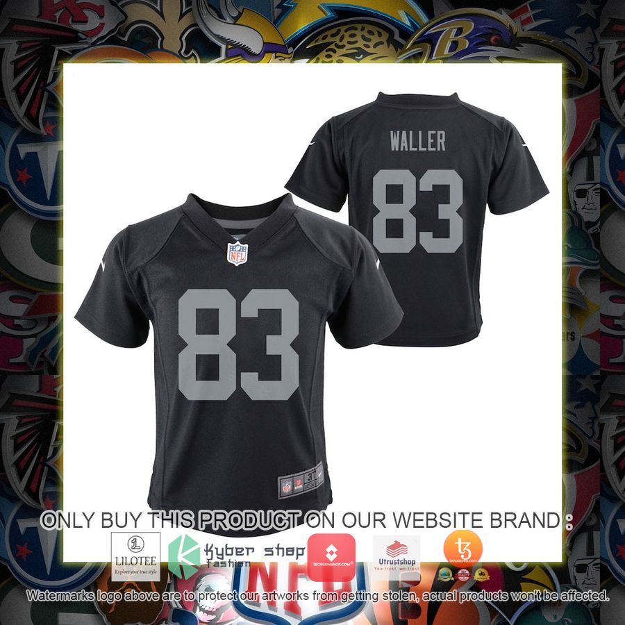 HOT Darren Waller Las Vegas Raiders Nike Toddler Black Football Jersey Shirt 7 darren waller las vegas raiders nike toddler black football jersey 1 88784