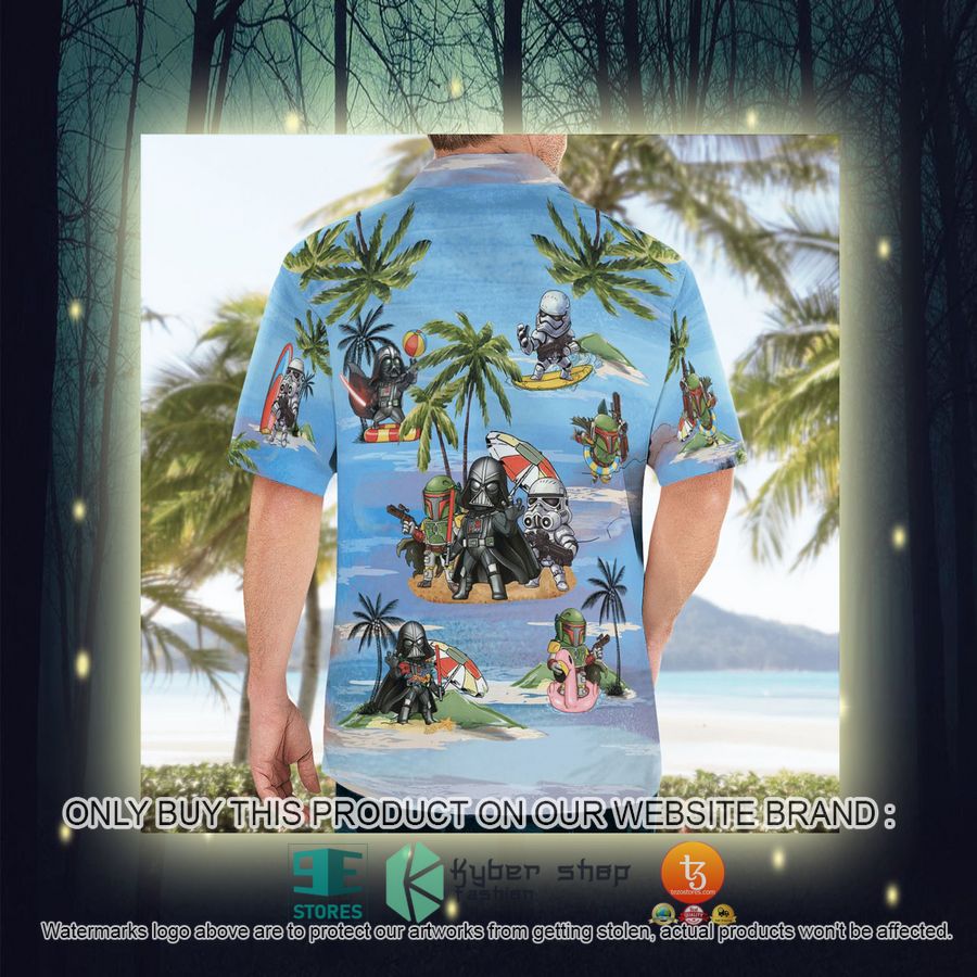 NEW Darth Vader Boba Fett Stormtrooper Summer Time Blue Hawaii Shirt, Shorts 9 darth vader boba fett stormtrooper summer time blue hawaiian shirt shorts 9 8552