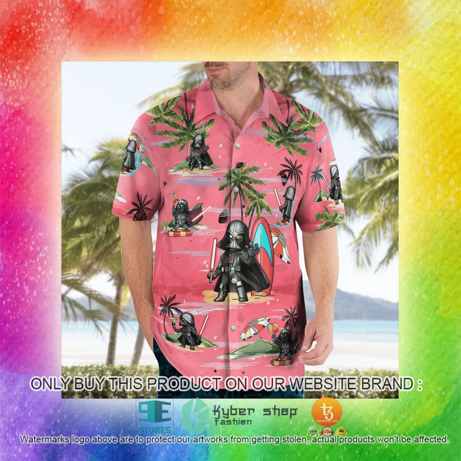 darth vader summer time pink hawaiian shirt shorts 16 86866