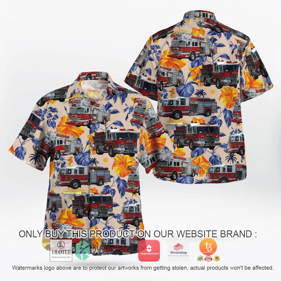 delaware county pennsylvania bethel township hose company no 1 hawaiian shirt 2 68017