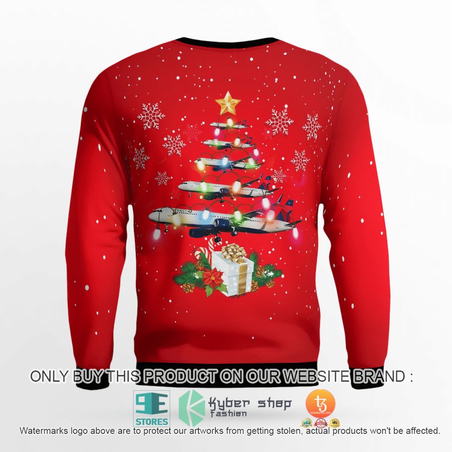 NEW Delta Airlines Airbus A321-200 Christmas Sweatshirt, Sweater 6 delta airlines airbus a321 200 christmas sweater sweatshirt 6 55607