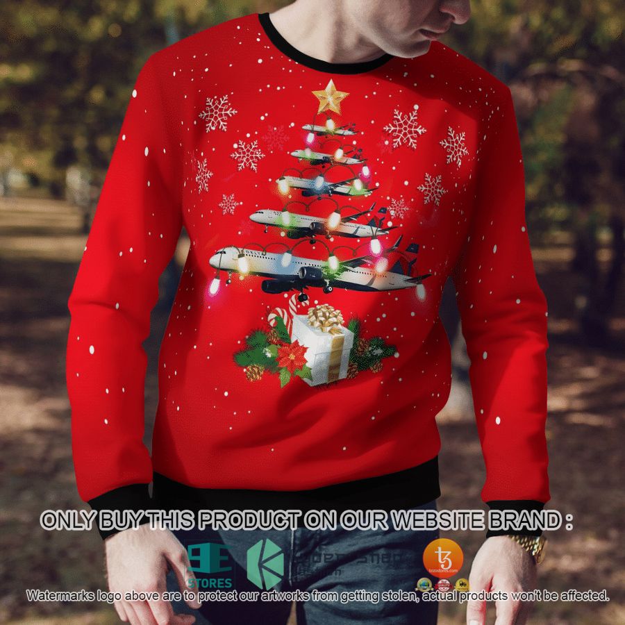 NEW Delta Airlines Airbus A321-200 Christmas Sweatshirt, Sweater 8 delta airlines airbus a321 200 christmas sweater sweatshirt 8 73224