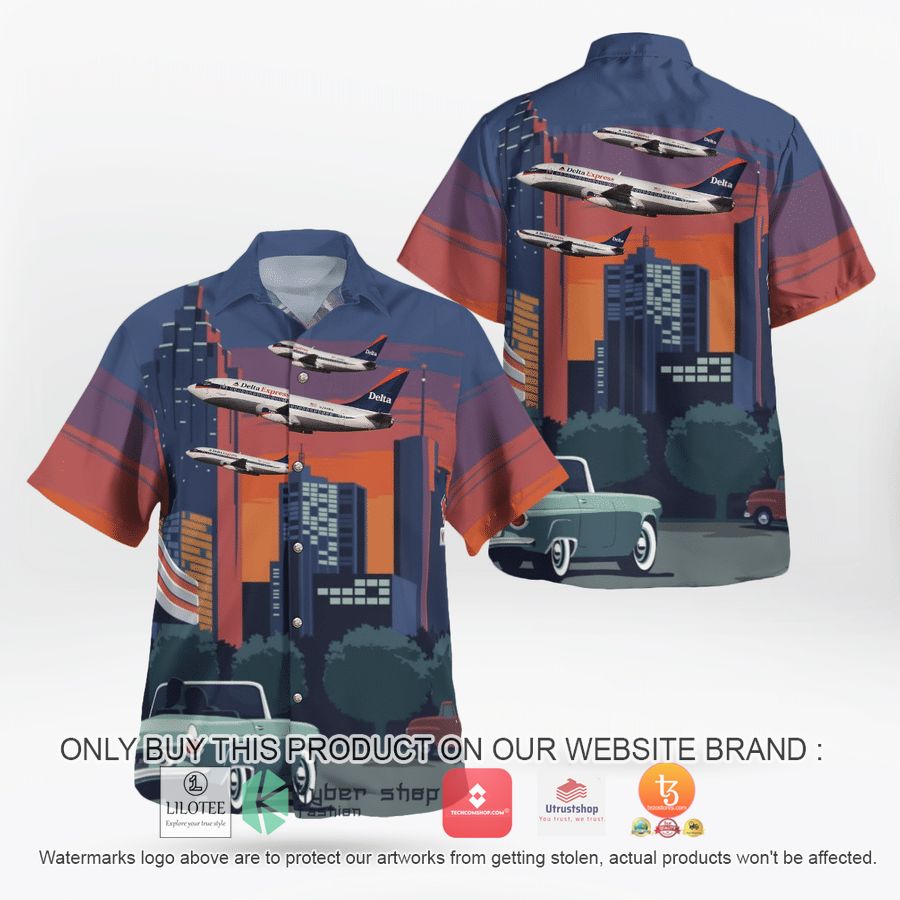 delta express boeing 737 247 hawaiian shirt 2 41171