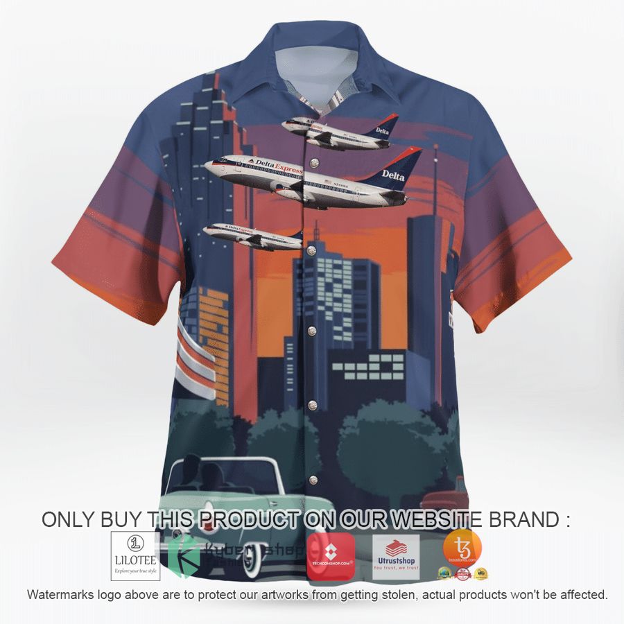 HOT Delta Express Boeing 737-247 Hawaiian Shirt 4 delta express boeing 737 247 hawaiian shirt 4 98022