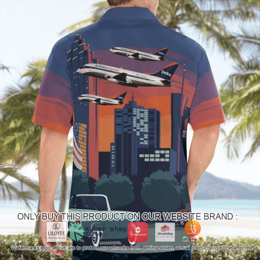 HOT Delta Express Boeing 737-247 Hawaiian Shirt 7 delta express boeing 737 247 hawaiian shirt 7 28950