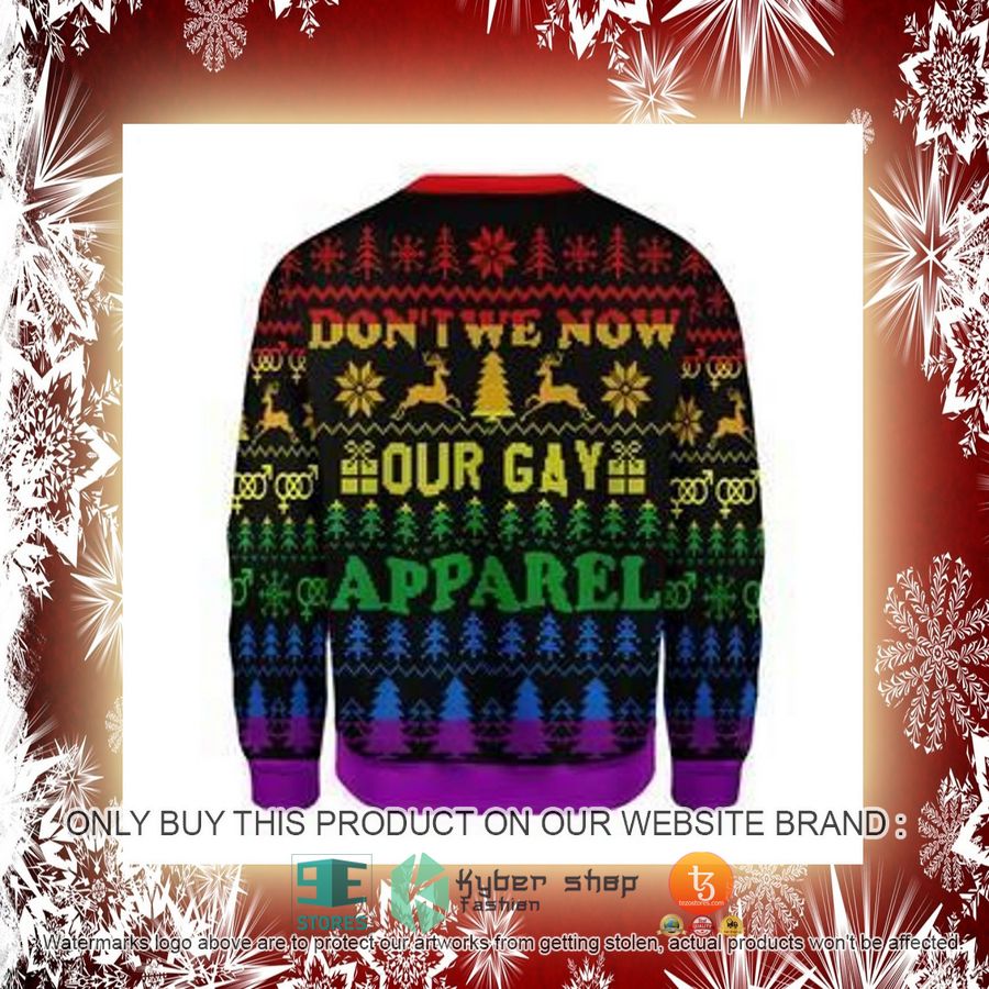 NEW Don't We Now Our Gay Apparel Christmas Sweatshirt, Sweater 4 dont we now our gay apparel christmas ugly sweater 4 13257