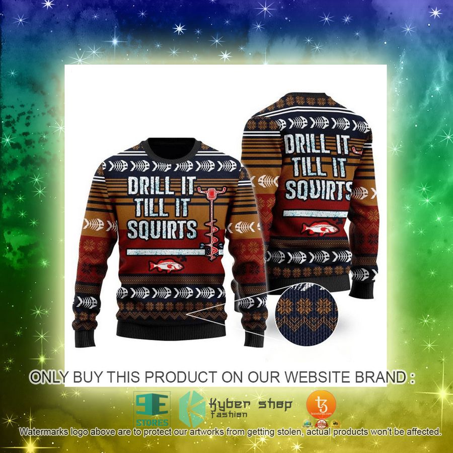 NEW Drill It Till It Squirts Christmas Sweatshirt, Sweater 3 drill it till it squirts christmas ugly sweater 3 98753